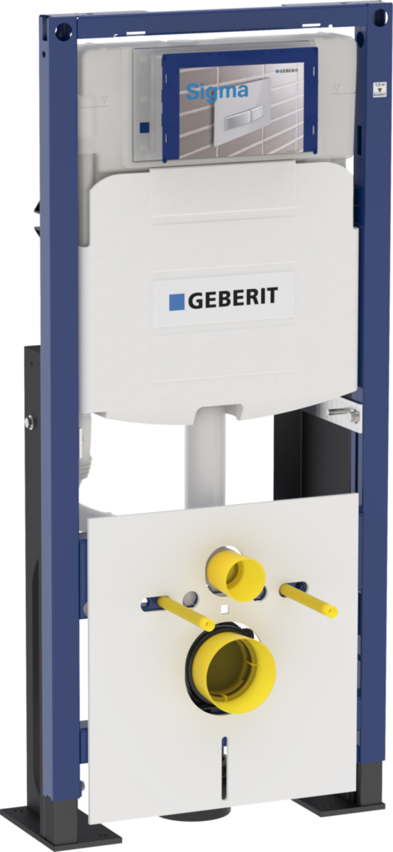 Geberit Bâti-support Duofix pour WC suspendu 112 cm, réservoir à encastrer Sigma 12 cm, autoportant renforcé (111.380.00.5)